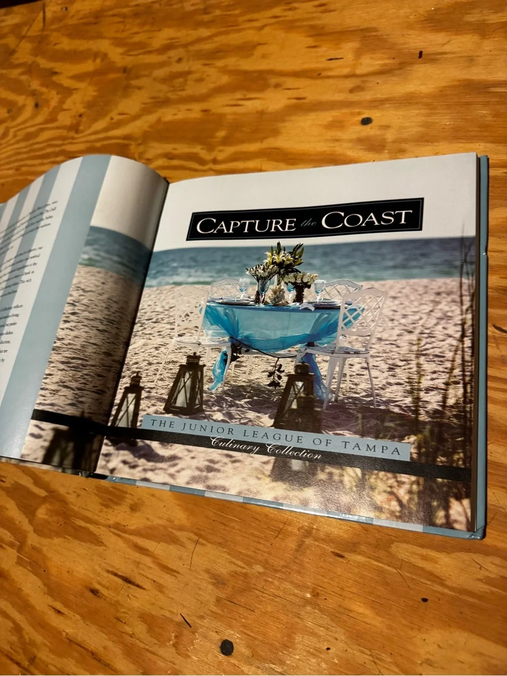 Capture the Coast Blue Decorative Coffee Table Book by